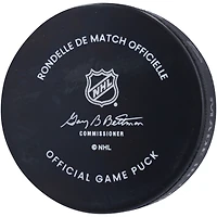 Rondelle de match officielle autographiée par Thomas Harley des Dallas Stars