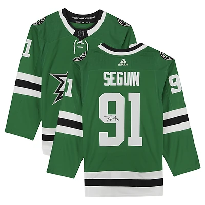 Maillot authentique Adidas vert autographié de Tyler Seguin (Dallas Stars)