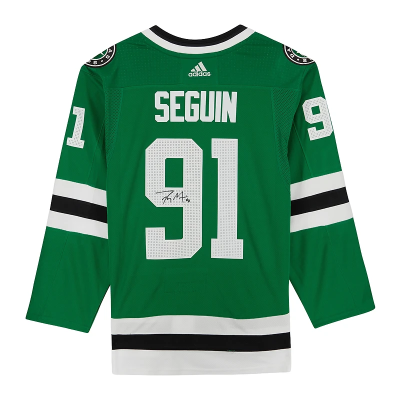 Maillot authentique Adidas vert autographié de Tyler Seguin (Dallas Stars)