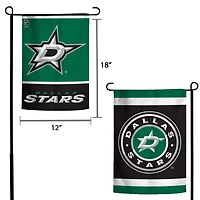 WinCraft Dallas Stars 12" x 18" Drapeau de jardin à logo double face