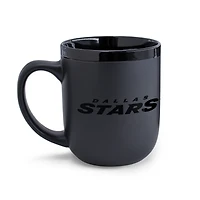 Tasse WinCraft Dallas Stars en céramique noire ton sur ton de 480 ml