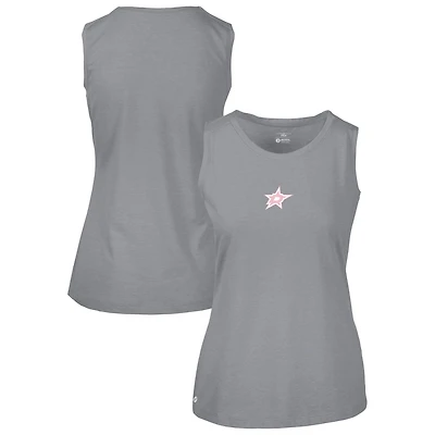Women's Levelwear  Gray Dallas Stars Mother's Day Macy Core Logo Tank Top