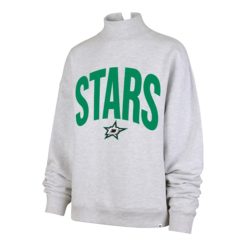 Women's '47 Heather Gray Dallas Stars Subtle Muse Sweatshirt