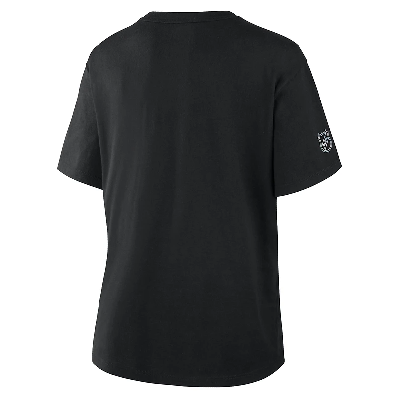 Women's Fanatics Black Dallas Stars Authentic Pro Primary T-Shirt