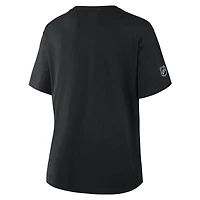 Women's Fanatics Black Dallas Stars Authentic Pro Primary T-Shirt