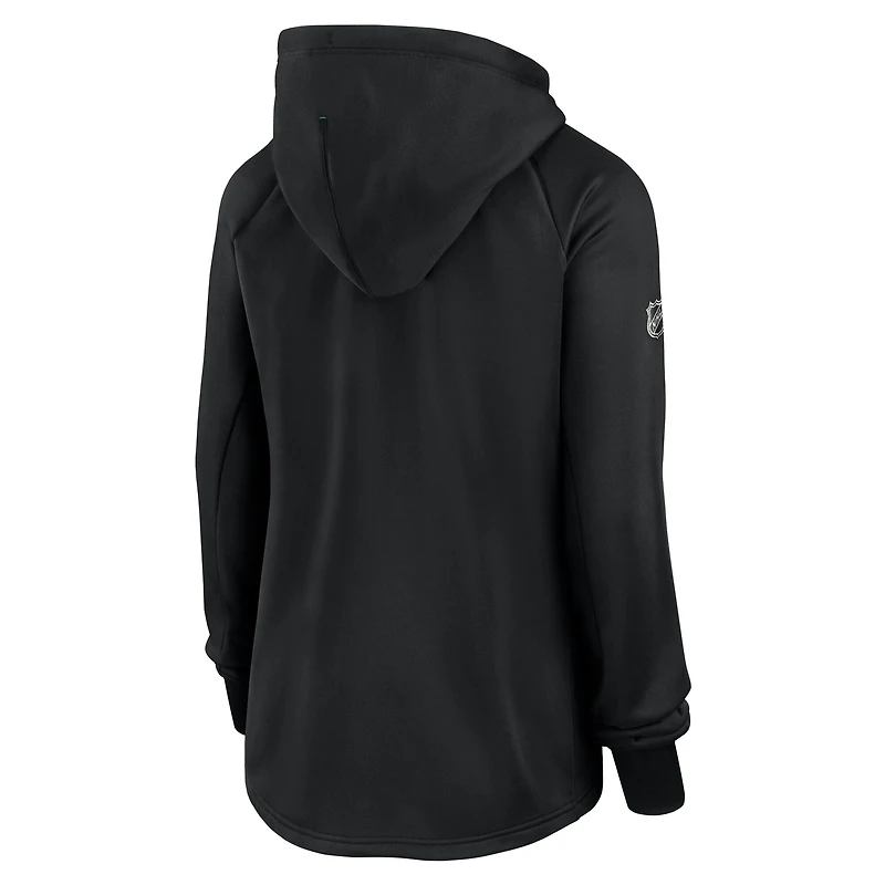 Women's Fanatics  Black Dallas Stars Authentic Pro Rink Fleece Full-Zip Jacket
