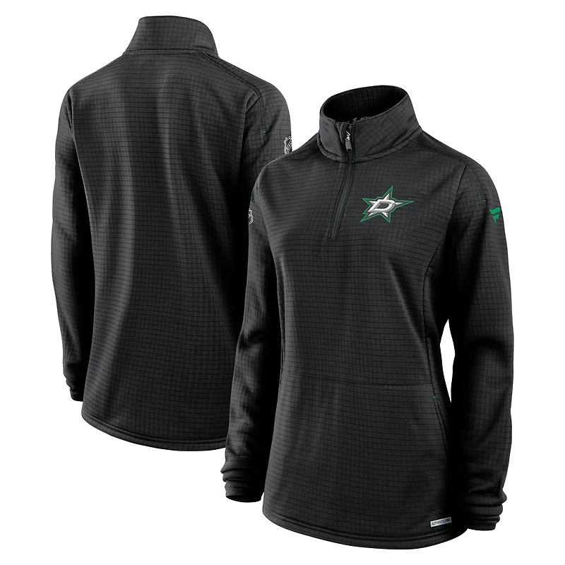 Pull à fermeture éclair quart de tour Fanatics noir authentique Dallas Stars pour femme