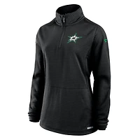 Pull à fermeture éclair quart de tour Fanatics noir authentique Dallas Stars pour femme
