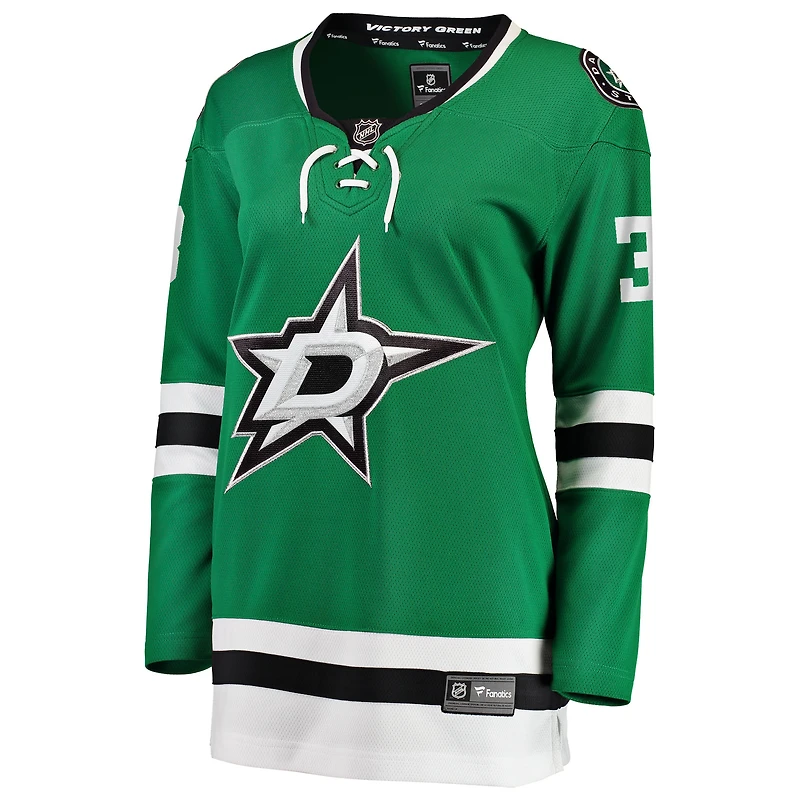 Maillot de joueur Fanatics pour femmes John Klingberg Kelly Green Dallas Stars Breakaway