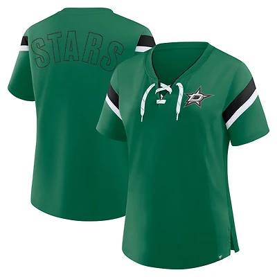 Women's Fanatics Kelly Green Dallas Stars Offside Athena T-Shirt