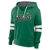 Women's Fanatics Kelly Green Dallas Stars Oversized Seize Pullover Hoodie