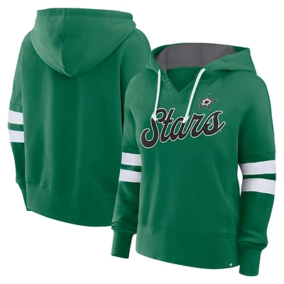 Women's Fanatics Kelly Green Dallas Stars Oversized Seize Pullover Hoodie