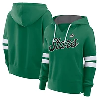 Women's Fanatics Kelly Green Dallas Stars Oversized Seize Pullover Hoodie