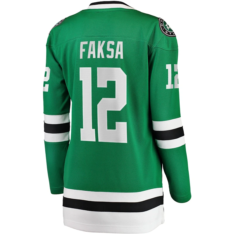 Maillot féminin Fanatics Radek Faksa Kelly Green des Dallas Stars à domicile Breakaway