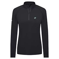 Haut à glissière quart de tour Kinetic Insignia Core Raglan noir pour femme Levelwear Dallas Stars