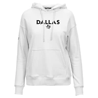 Women's Levelwear  White Dallas Stars Adorn City Capsule Pullover Hoodie