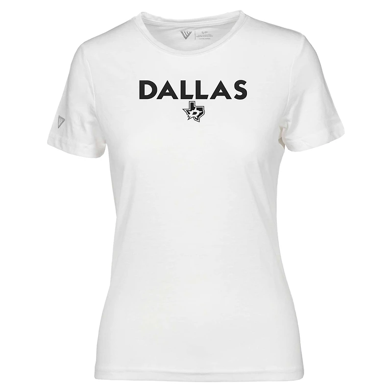 T-shirt capsule Dallas Stars Maddox City pour femme de Levelwear blanc