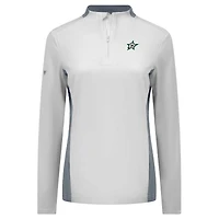 Haut à glissière quart de tour Moxie Insignia Core Dallas Stars pour femme Levelwear, blanc