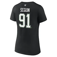 Women's Tyler Seguin Black Dallas Stars Special Edition 2.0 Name & Number V-Neck T-Shirt