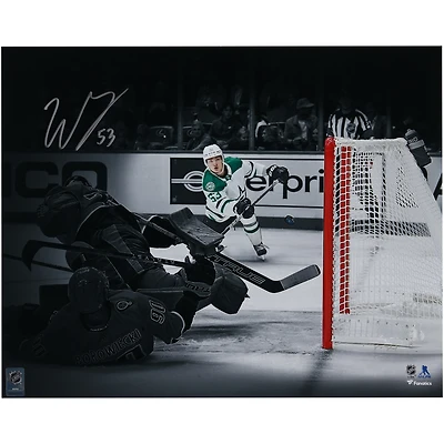 Wyatt Johnston Dallas Stars Autographed 16" x 20" 1st NHL Goal Spotlight Photograph