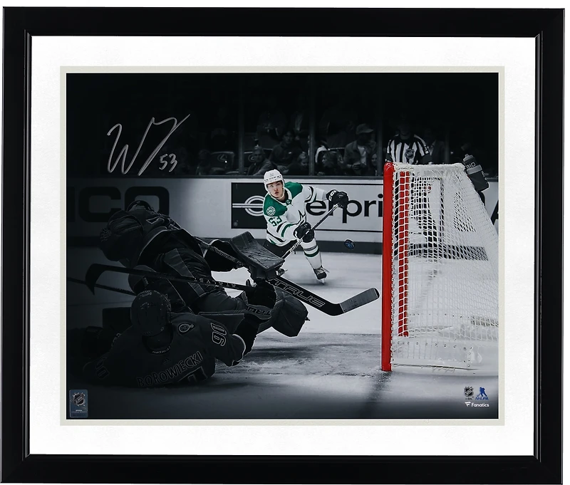 Wyatt Johnston Dallas Stars Autographed 16" x 20" 1st NHL Goal Spotlight Photograph