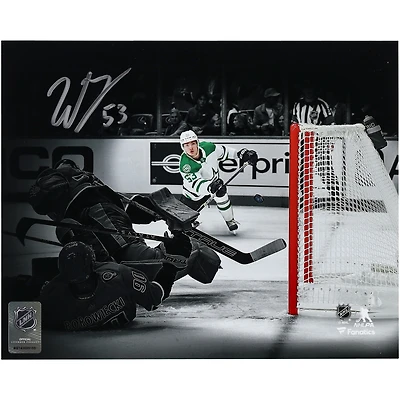 Wyatt Johnston Dallas Stars Autographed 8" x 10" 1st NHL Goal Spotlight Photograph