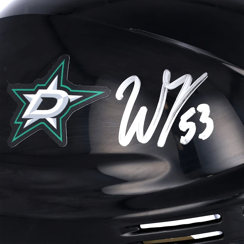 Wyatt Johnston Dallas Stars Autographed Black Mini Helmet