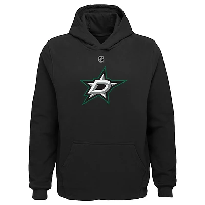 Sweat à capuche noir avec logo principal des Stars de Dallas pour jeunes