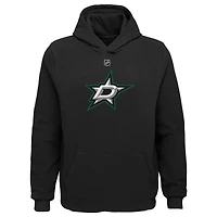 Sweat à capuche noir avec logo principal des Stars de Dallas pour jeunes