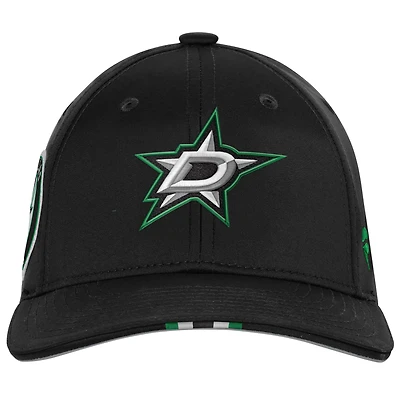 Casquette ajustable noire Youth Fanatics Dallas Stars Repêchage 2025 de la LNH Authentic Pro On-Stage Podium