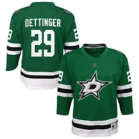Maillot réplique domicile vert Kelly de Jake Oettinger, joueur des Stars Dallas, pour jeunes.