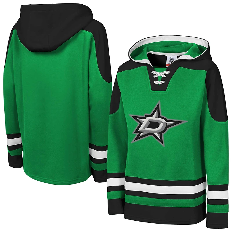 Sweat à capuche col en V pour jeunes Dallas Stars Ageless Must Have Home Kelly Green