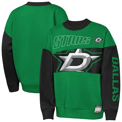Youth Outerstuff  Kelly Green/Black Dallas Stars Impact Player Sweatshirt
