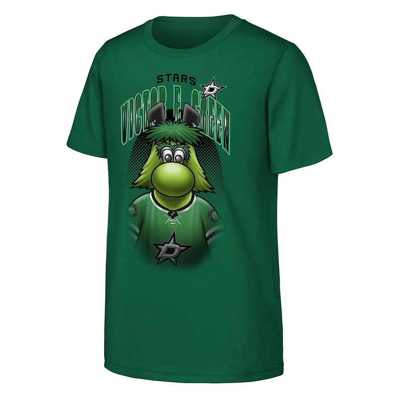 T-shirt jeunesse Outerstuff Kelly Green à l'effigie de la mascotte des Dallas Stars