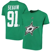 T-shirt pour enfant Tyler Seguin Kelly Green des Dallas Stars, avec nom et numéro du joueur
