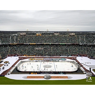 Stars de Dallas vs Predators Nashville, photo aérienne la Classique hivernale LNH 2020 non signée