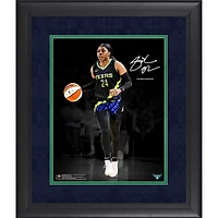 Photographie encadrée de 11"x 14" de Arike Ogunbowale Dallas Wings, signature fac-similé