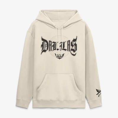 Men's Fanatics  Cream Dallas Wings Legacy Fleece Pullover Hoodie