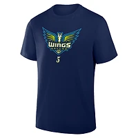 T-shirt bleu marine Paige Bueckers des Dallas Wings pour homme avec nom et numéro dans la peinture