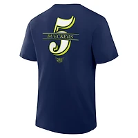 T-shirt bleu marine Paige Bueckers des Dallas Wings pour homme avec nom et numéro dans la peinture