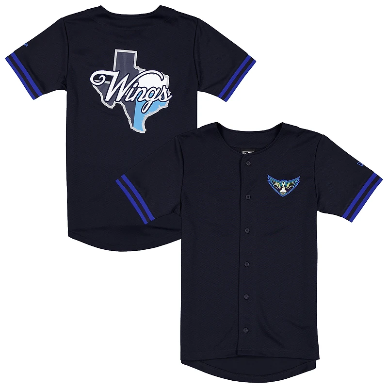 Men's New Era Navy Dallas Wings 2026 WNBA Draft Hometown Baseball Jersey