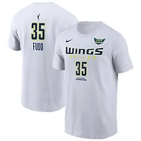T-shirt Nike Azzi Fudd blanc Dallas Wings Heroine Edition pour homme