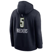 Sweat à capuche Nike Paige Bueckers bleu marine Dallas Wings 2025 WNBA Draft Explorer Edition avec nom et numéro