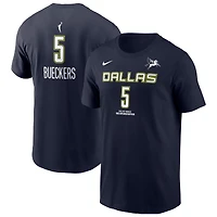 Men's Nike Paige Bueckers Navy Dallas Wings Name & Number T-Shirt