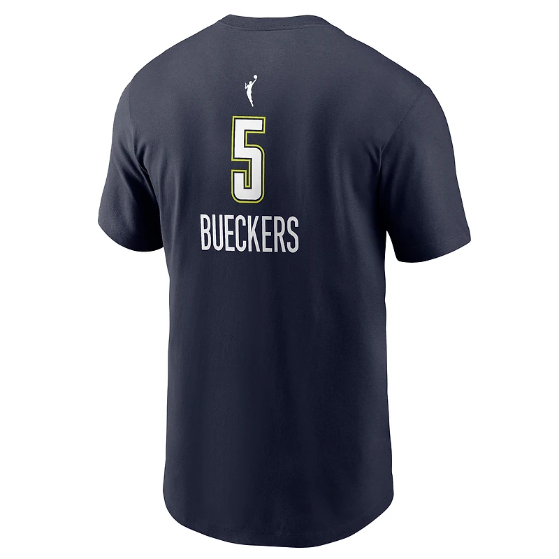 Men's Nike Paige Bueckers Navy Dallas Wings Name & Number T-Shirt