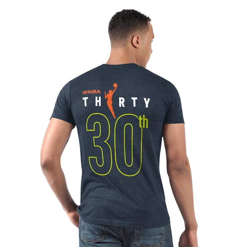 Men's Starter Navy Dallas Wings WNBA 30th Anniversary Prime Time T-Shirt