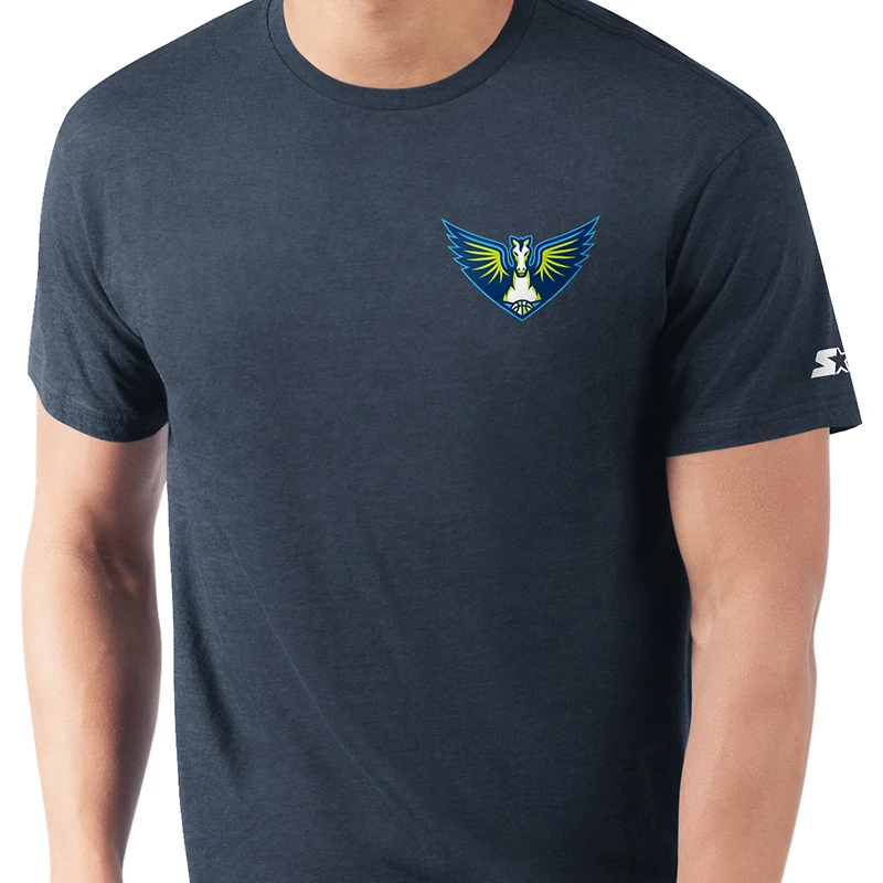 Men's Starter Navy Dallas Wings WNBA 30th Anniversary Prime Time T-Shirt