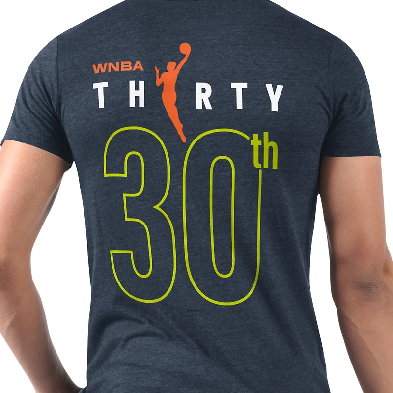 Men's Starter Navy Dallas Wings WNBA 30th Anniversary Prime Time T-Shirt