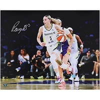 Paige Bueckers Dallas Wings Autographed 16" x 20" Dribbling Photograph
