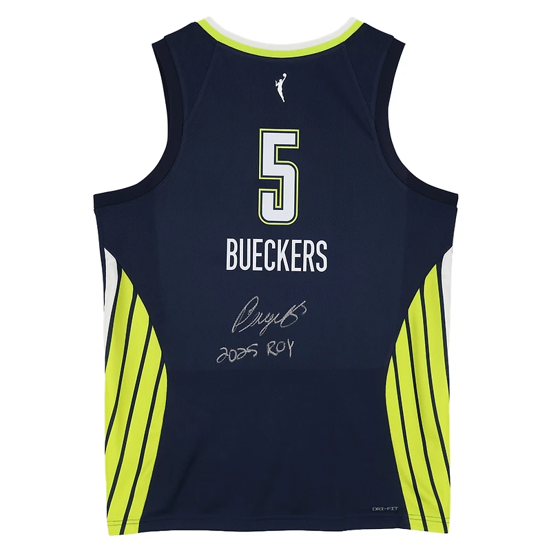 Paige Bueckers Dallas Wings Autographed Navy Nike Edition Victory Jersey with "2025 ROY" Inscription